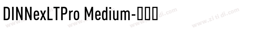 DINNexLTPro Medium字体转换